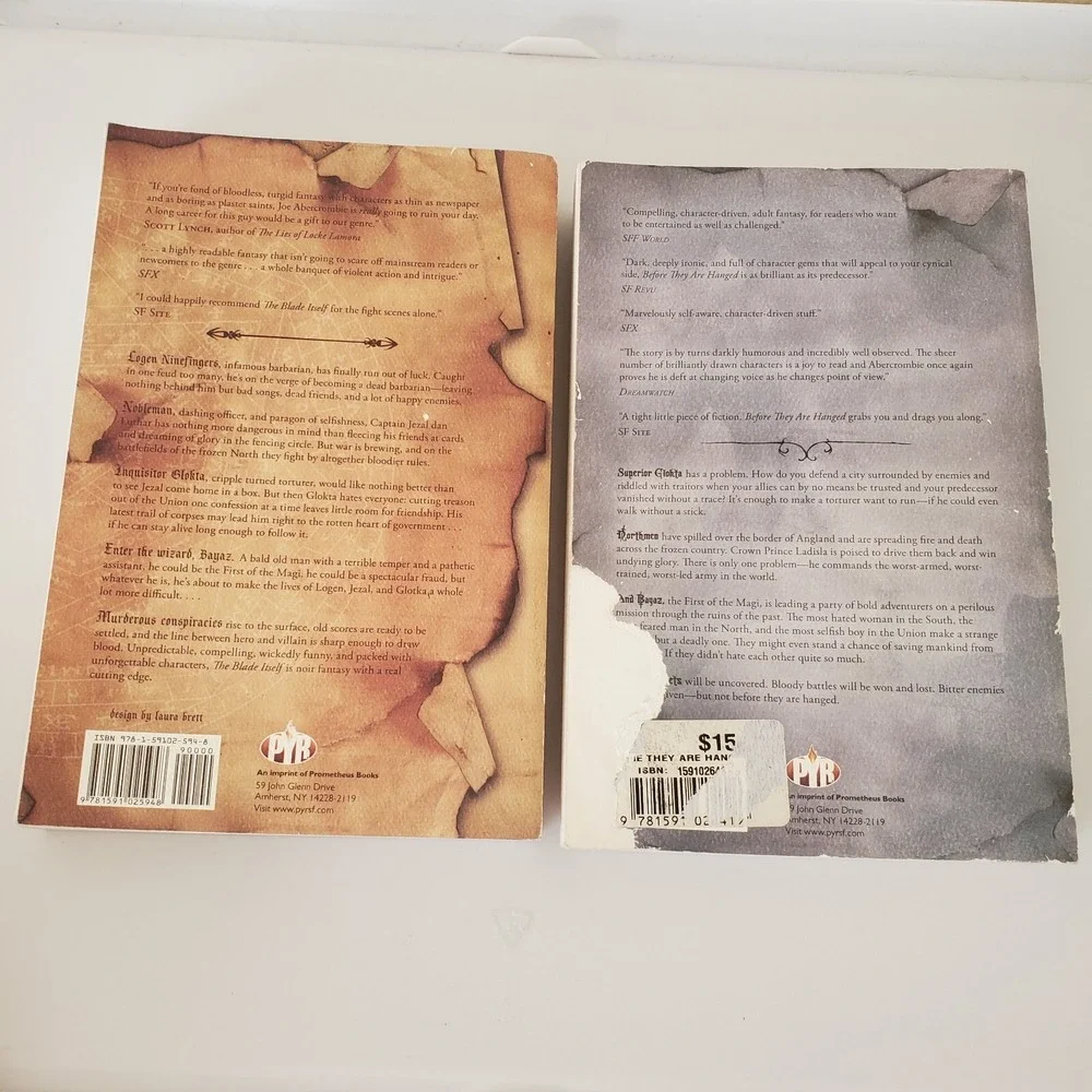 The First Law Trilogy Series: The First Law & The Second Law by Joe Abercrombie